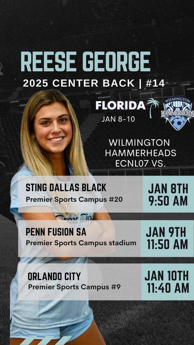 Excited to compete against some top teams in #ECNLFL for the <a href="/ECNLgirls/">ECNL Girls</a> showcase in just over 2 weeks. <a href="/07ecnlhammers/">2007 Hammerheads Girls ECNL</a> <a href="/ImYouthSoccer/">ECNL/GA/Recruiting/College Soccer</a> <a href="/PrepSoccer/">Prep Soccer ⚽️</a> <a href="/TheSoccerWire/">SoccerWire</a> <a href="/TopDrawerSoccer/">TopDrawerSoccer</a> <a href="/ImCollegeSoccer/">College Soccer Truth ™</a>