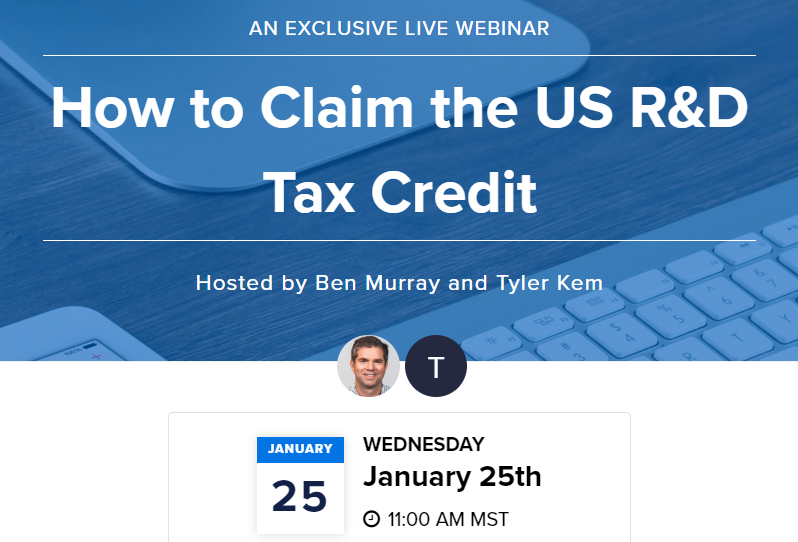 TheSaaSCFO's tweet photo. US SaaS Founders...are you claiming the R&amp;D tax credit?

If not, join me and @strike_tax as we cover the basics of this credit and how to claim it.

Register at the URL in the comments.  #saas #tax https://t.co/HMWPWugAel