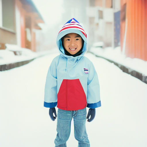 cestconfiture's tweet photo. (3/5)
medium shot photo, of full body smiling asian boy wearing blue red  white striped captain america jacket with hood on, snowy day in japan, cinematic

Steps: 20, Sampler: LMS, CFG scale: 7, Seed: 1162848261, Model hash: 81761151, Denoising strength: 0.75, Mask blur: 4 https://t.co/lB8ACFZGwp
