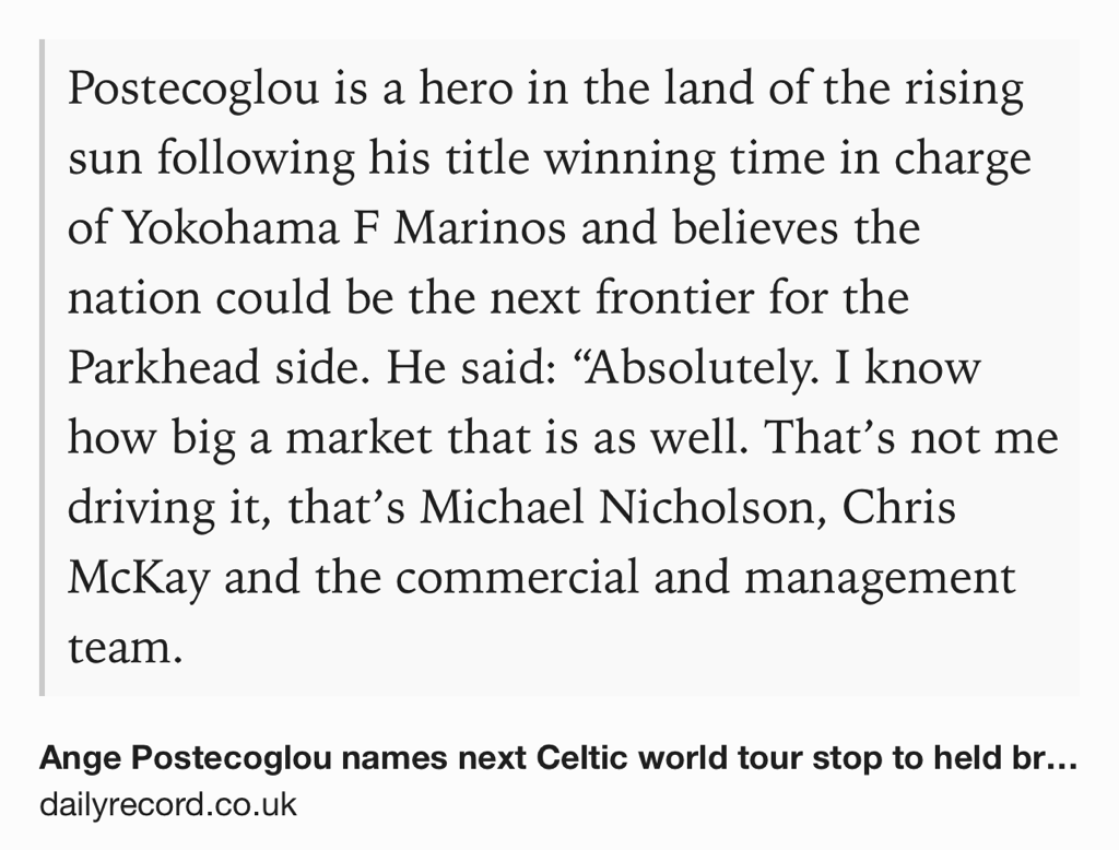 AngeIsTheBoss's tweet photo. Ange Postecoglou names next Celtic world tour stop to held bridge financial gulf https://t.co/t0tuM4cQzQ https://t.co/2v5H7pM89c