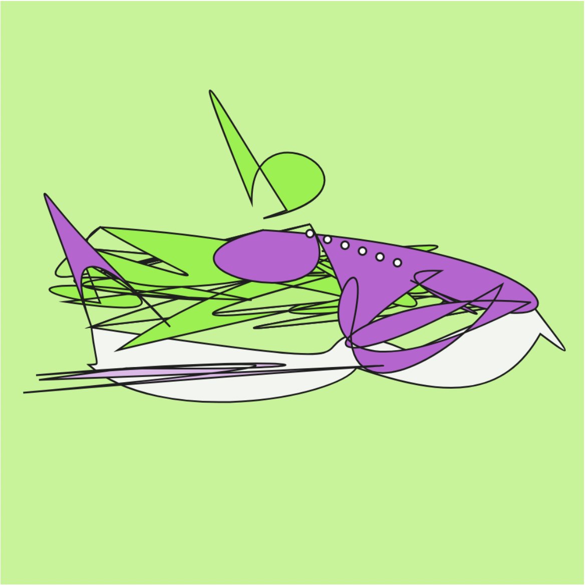 #Collect365days Day 57, Collect Impossible Sneakers by <a href="/Kaloh_nft/">Kaloh</a> which let me remember StepN last year, what a crazy time. #generativeart