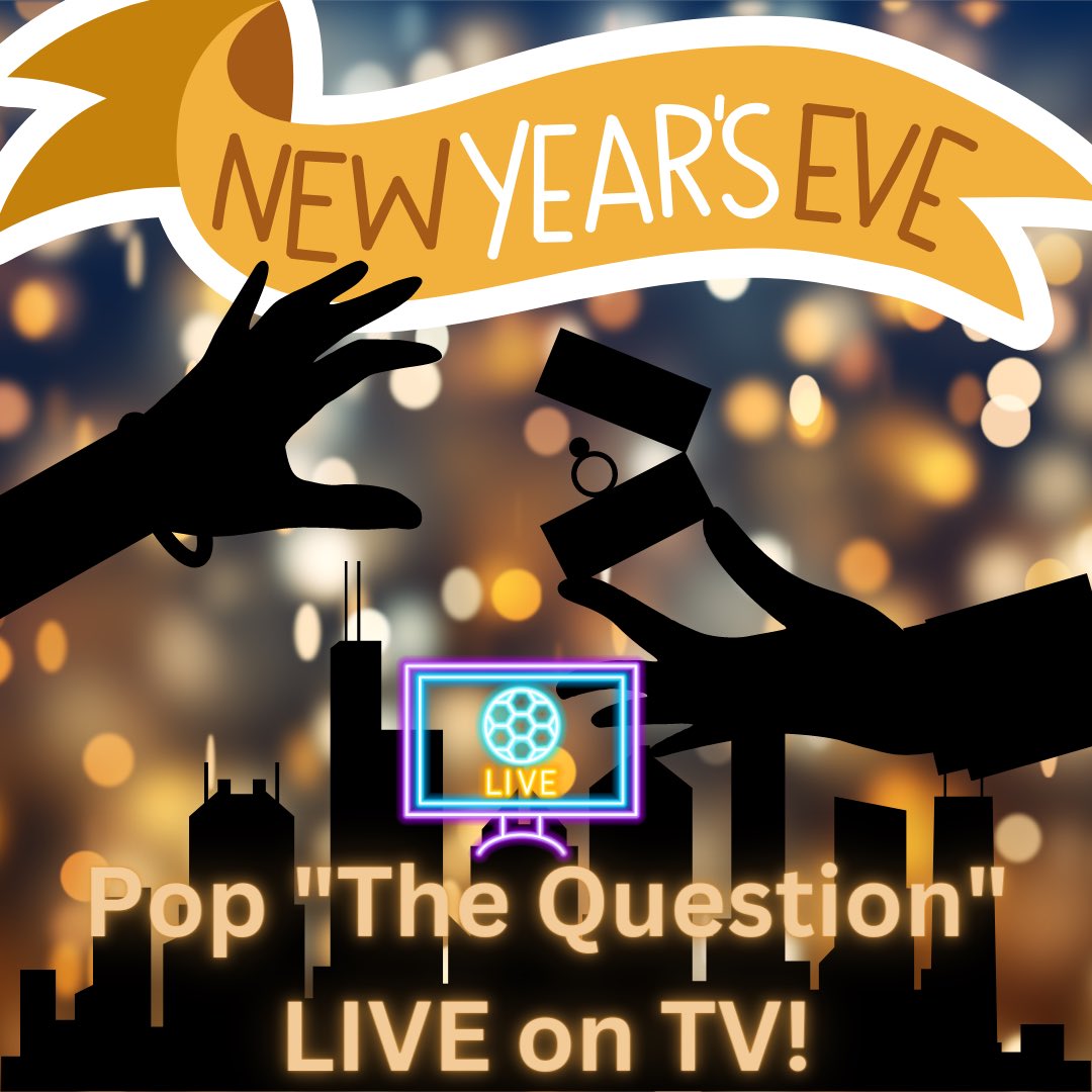 CHICAGO: Pop "The Question" on LIVE NYE Show!
Looking for a REAL couple in which a partner wishes to propose to the other on a LIVE NYE show in the #Chicago area on New Year's Eve (12/31/22)! Email castingrealitytvopportunity@gmail.com with photos of the couple and phone #