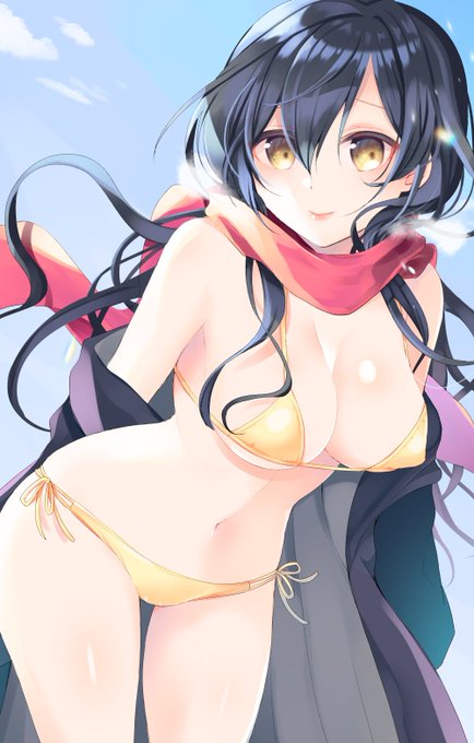 #くそ寒いので水着絵を貼る 