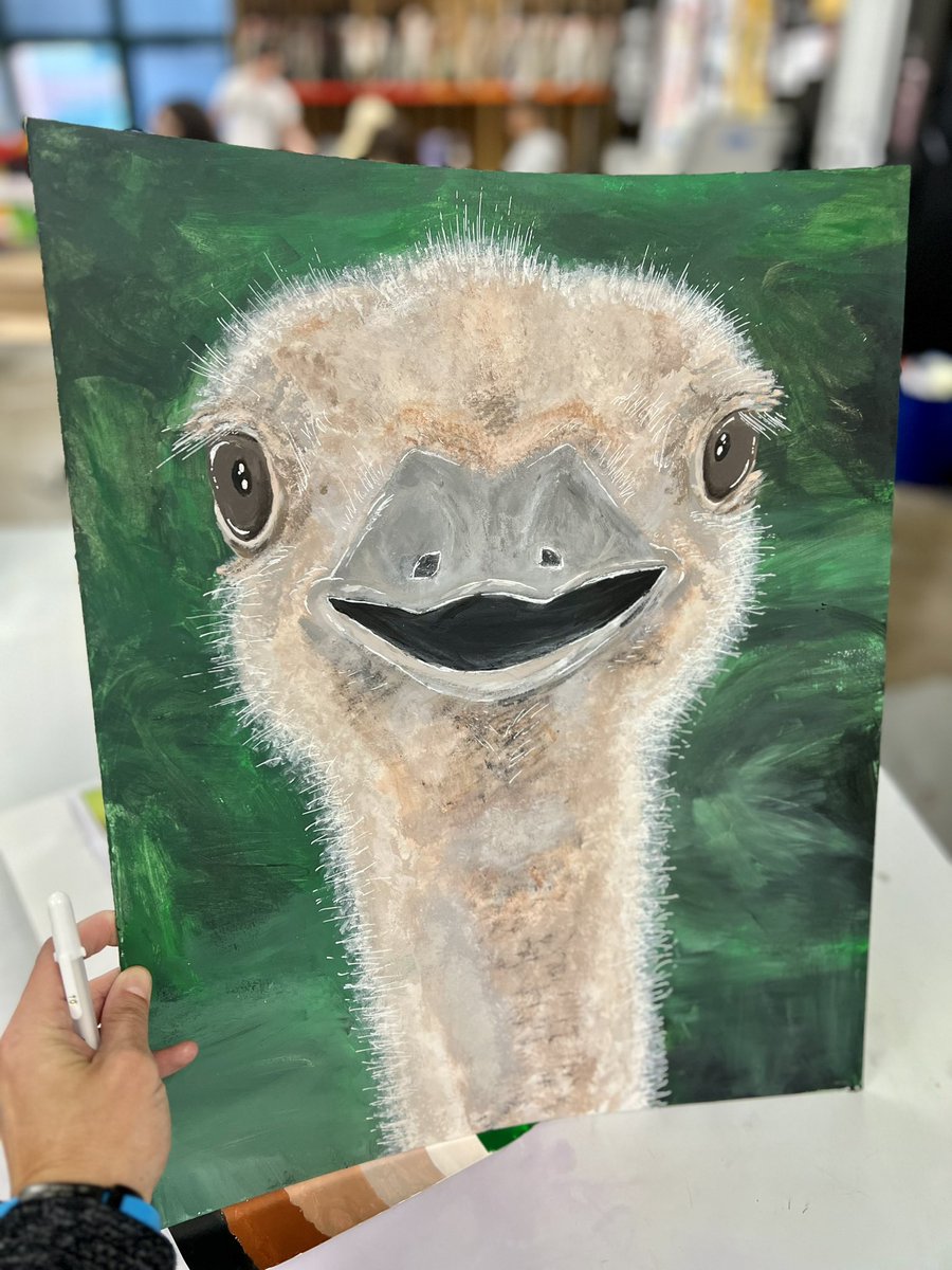 VisualArtsNHS's tweet photo. Painting 1: Animal Portraits - NHS students continue to exercise and demonstrate an@understanding of the elements of art through the use of acrylics #GoKnights @DrJoeClark https://t.co/Lw0teKQojQ
