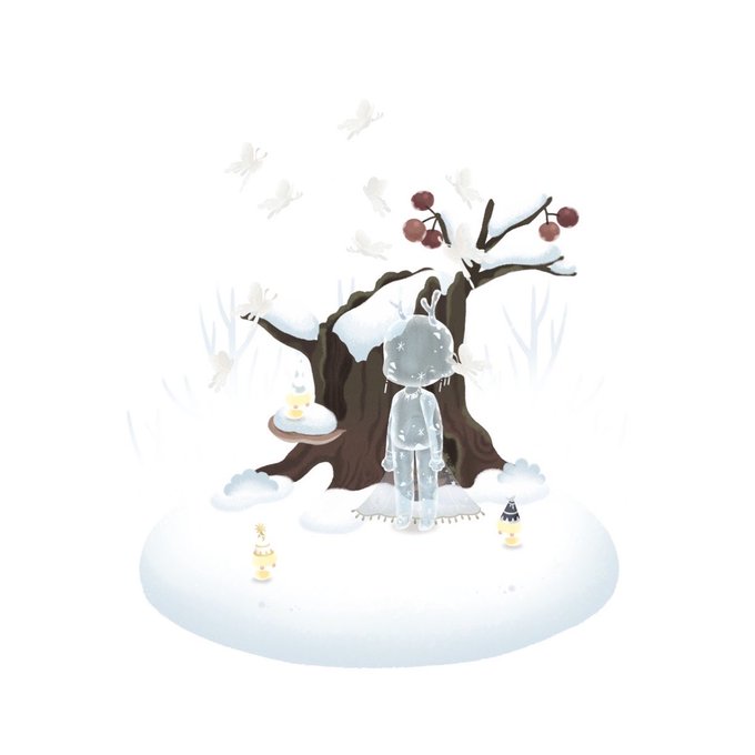 「雪だるま 木」のTwitter画像/イラスト(新着)｜4ページ目
