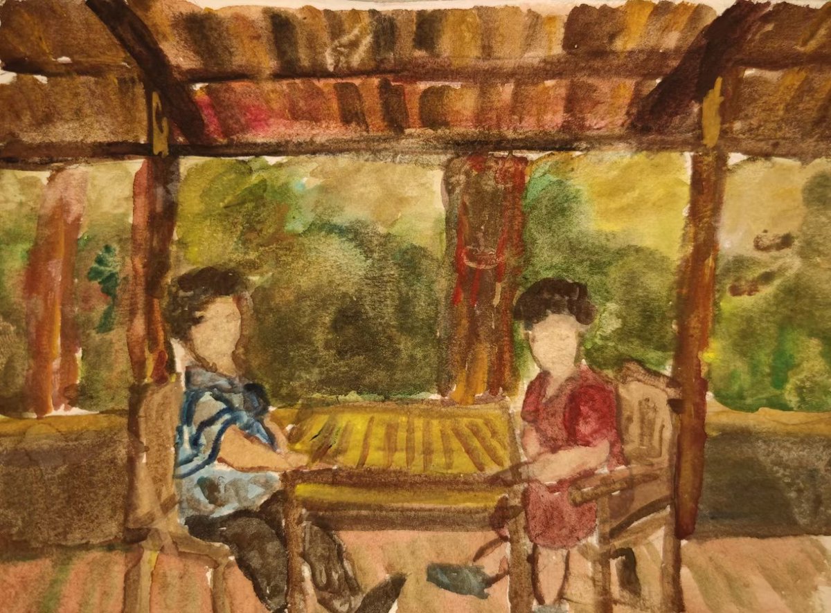 baidingLi's tweet photo. sketching on vacation  #Watercolorpainting #paint #paintfromlife
＃写生 #水彩画 #畫 #画 ＃寫生 #写生 #life ＃生活 #Watercolor ＃holiday #Watercolor https://t.co/ypakaIt2PQ