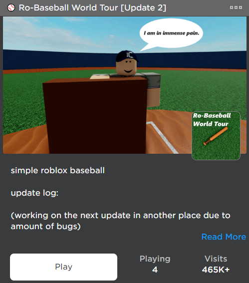 both Hockey Central and Ro-Baseball World Tour are closing in on half a million visits, excited to see which one will break that goal.