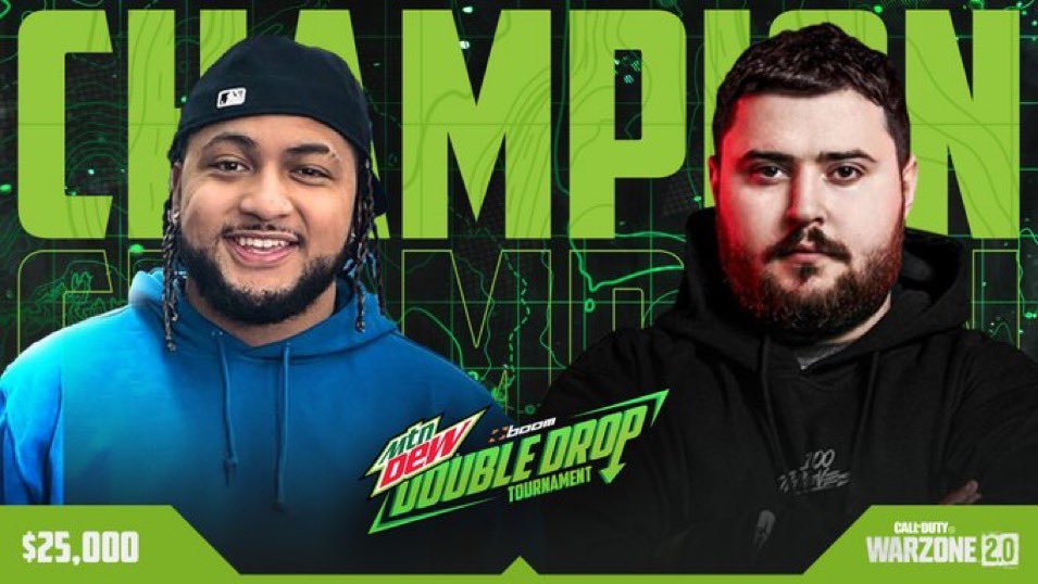 TeamDiverge's tweet image. Champions of the 2v2 MTN DEW® double drop 🪂 @MTNDEWGaming $25,000 Tourney!! 

Back 2 Back 2 Back… 🥇 🏆 

#TDonTop #TeamDiverge 

@HisokaT42 | @Rated_COD