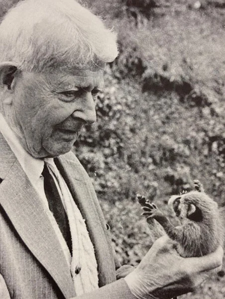 bhgross144's tweet photo. Sewall Wright, American geneticist & evolutionary biologist who contributed to the #ModernSynthesis (which linked Darwinian #evolution & Mendelian #genetics), is @LindaHall_org's #ScientistOfTheDay.
Here he is at age 93 holding a baby #raccoon.
https://t.co/YzINY9wxnZ
#histSTM https://t.co/w9rrJtnW15