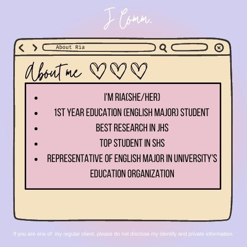 itsme_jcms's tweet photo. henlo commsmate!
{#ria_com.} is now open for acad comms 💗
—°•☆We can and will help you always in all ways. ☆•°
by: Ria ✨
☁️tags for proof & feedback:
#JComm
#JCommProofs
#JCommFeedbacks https://t.co/Xit7rCCBJI