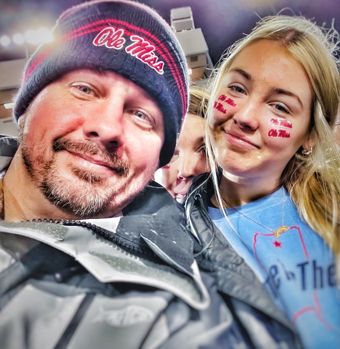 BryanPCannon's tweet photo. @TylerJordan @OleMissFB Best bowl moment? This years egg bowl - the first we ever got to attend as a family. It rained, we lost a close one, but we were there, all in for our Rebs, and my kids won’t forget it 💯 RIP Mike Leach, I’m ok with you winning it this year 🏴‍☠️2XL shirt 🙌🏼 https://t.co/UfrslUyETl