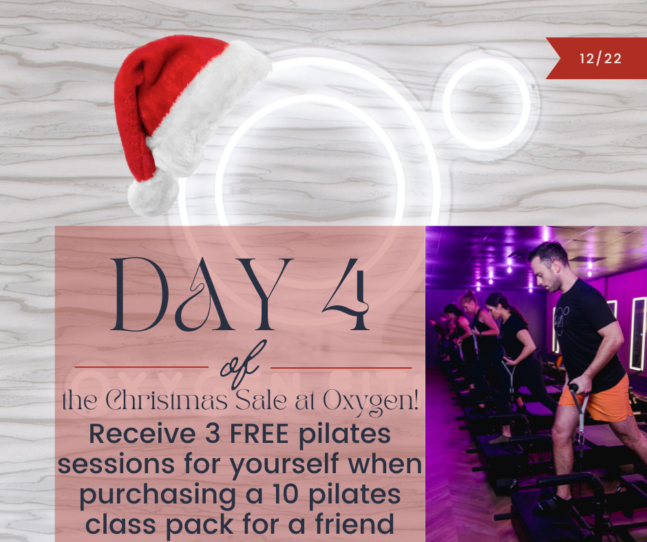 oxygenfitstudio's tweet image. Just two days left of the 5 Days of Christmas Sale at Oxygen -- check out today&apos;s sweet deal 💪