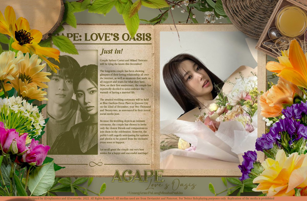 ⠀⠀⠀⠀⠀⠀

          ⠀⠀#AGAPELOVESOASIS
           ⠀  #BloomingIntoLove
             ⠀#DecembersLastingLegacy

⠀⠀⠀