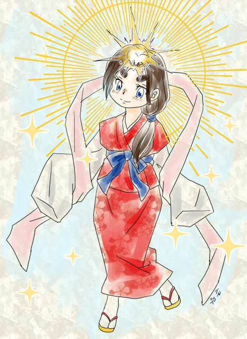 冬至は、「太陽の誕生日」と言われているそうです。というわけで、太陽の女神アマテラス様早く、自分のマンガでアマテラスを活躍させたいな#冬至 #天照大神 
