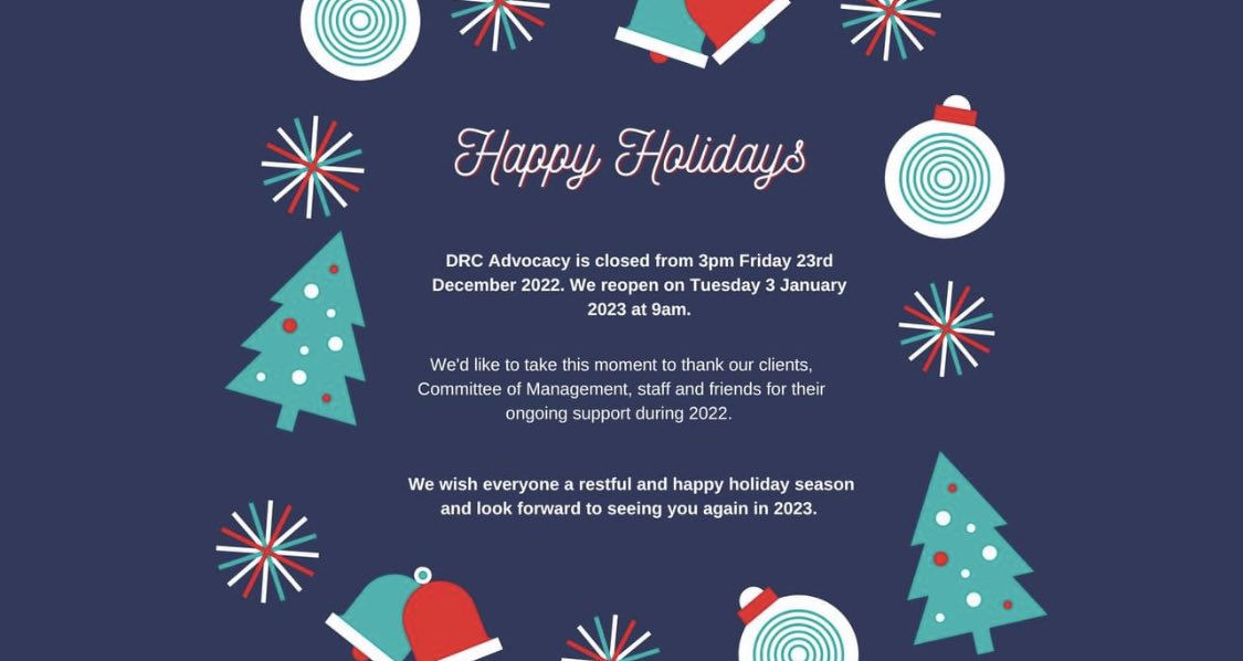 Happy holidays from the team at DRC! Look forward to joining you for a wonderful 2023.