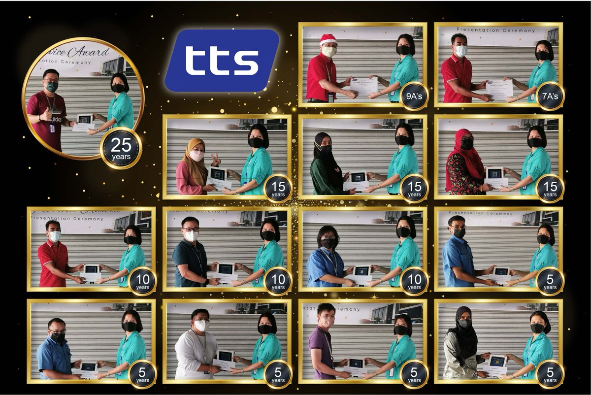 TTS__Group's tweet photo. Congratulations to TTS Penang Long Service Award and Academic Excellence Award recipients for year 2022. Thank you all for your devoted services! 

#ttsgroup #testtoolingsolutions #penang #semiconductor #longserviceaward #AcademicExcellenceAward https://t.co/9cL5ExAgmZ