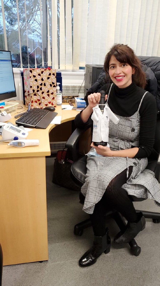 DrAllyah's tweet photo. Damn I should've moved to #TeamGP sooner, and yes, the bubbles wear a custom white coat and pearls! Excuse me whilst I take a moment to cry 🤧 😭 ❤️ https://t.co/QI3CXzRYVI