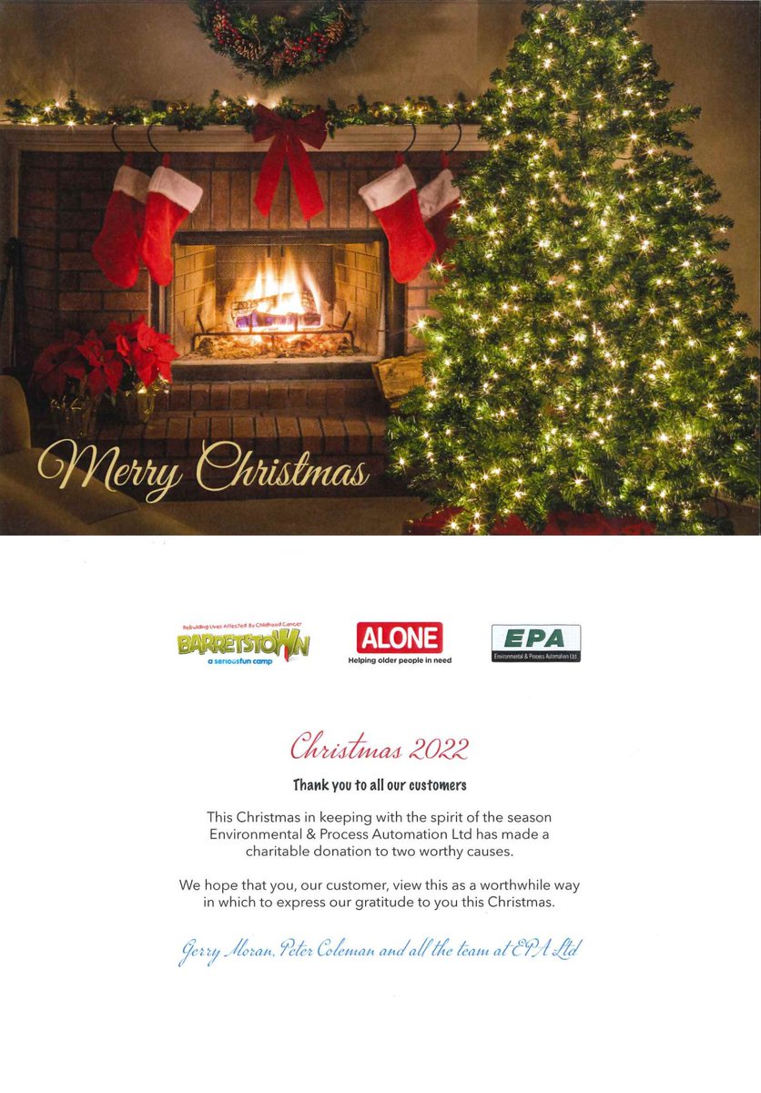 EPAnoticeboard's tweet photo. From everyone at EPA Ltd we wish you a Happy Christmas a prosperous New Year.
A big thank you to all our customers for 2022, looking forward to helping you into the next year and beyond. #energycontrolled https://t.co/GCcwZmgDQY