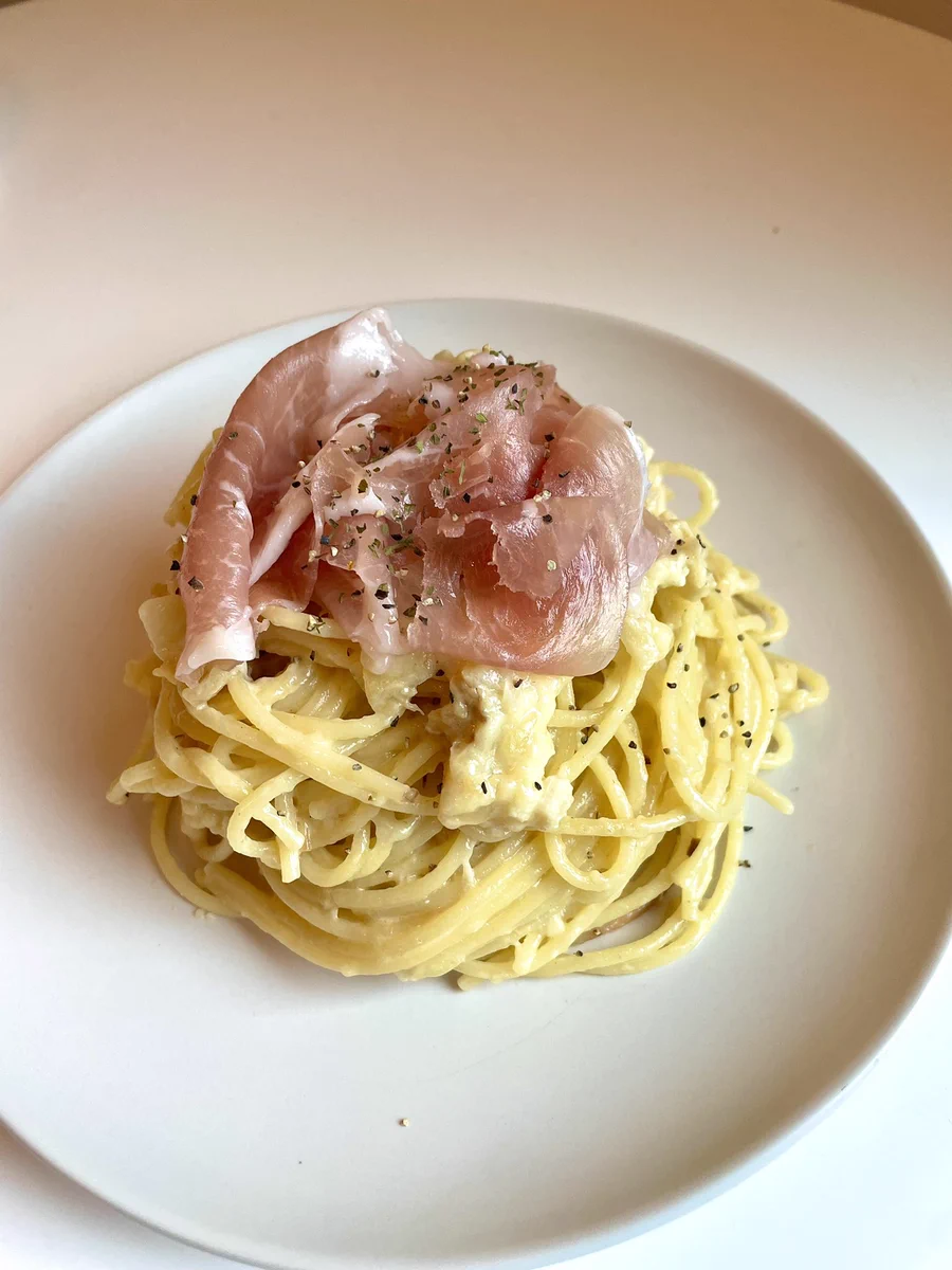 KALDIに売ってる激ウマチーズを生ハムチーズパスタにしたら美味すぎる‼