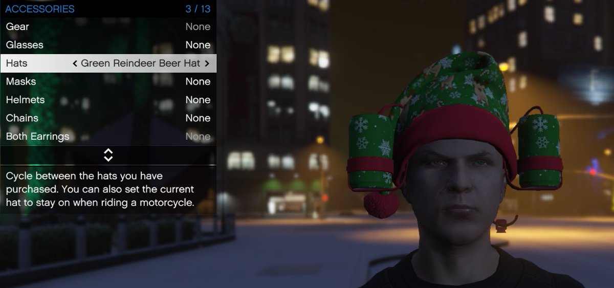 TexFunz2's tweet photo. [Dec 22 - Dec 29]
Christmas Content is live
-Snow
-Snowman Collectibles
- Gooch &amp; Weazel Plaza Shootout Random Events are live

Christmas Day Gift
- Candy Cane
- Green Reindeer Beer Hat

3x GTA$ &amp; RP
-Beast V Slasher Adv Mode

2x GTA$ &amp; RP
-All Races
-Acid Lab Business
#GTAOnline https://t.co/xEWWy7p0b6
