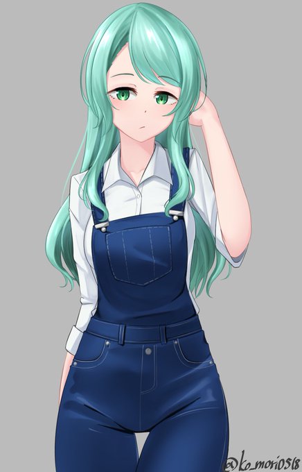 私服の紗夜さん
ブルーデニムのスキニーオーバーオール
下に着てるのは白のブラウス
靴は編み上げのブーツ
お題ありがとうございました〜! 