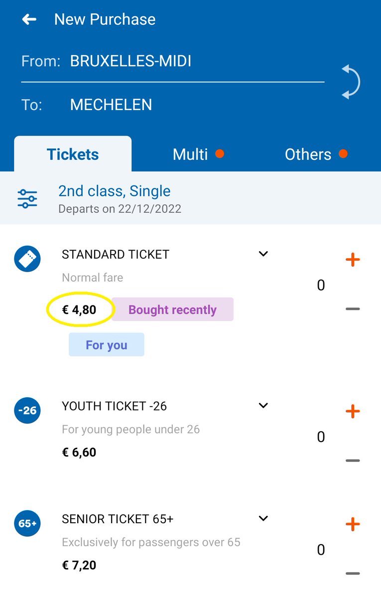 chphe_l's tweet photo. @NMBS hoe komt het dat 9,6/2 bij jullie gelijk is aan 6? #app #android https://t.co/bfj2ZS4u7l