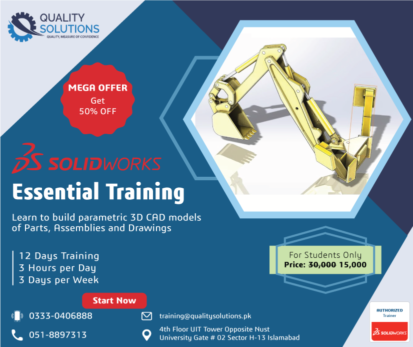 QualitySoluti12's tweet photo. SOLIDWORKS Essentials Training
Learn to build parametric 3D CAD models
of Parts, Assemblies and Drawings

Registration link for SOLIDWORKS Essential Training:
https://t.co/Iu915cKLcb

#SolidWorksTraining #SolidworksEssential #solidworksessentialtraining  #parametricmodeling https://t.co/S9yD2L6Res