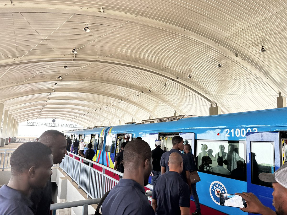 olumabs's tweet photo. Onboard the #FirstTrainRide @followlasg @MetroLagos #LMRT @vista_advisory https://t.co/TSwJ8YrTGz