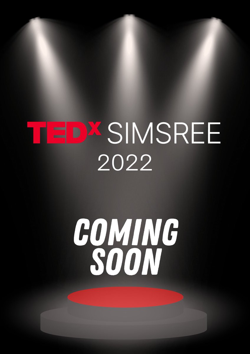 Mark your calendars for our upcoming TEDx event. See you there!

#tedx #tedxtalks #SIMSREE #sydenham #tedxofficial #tedxsimsree #mumbai