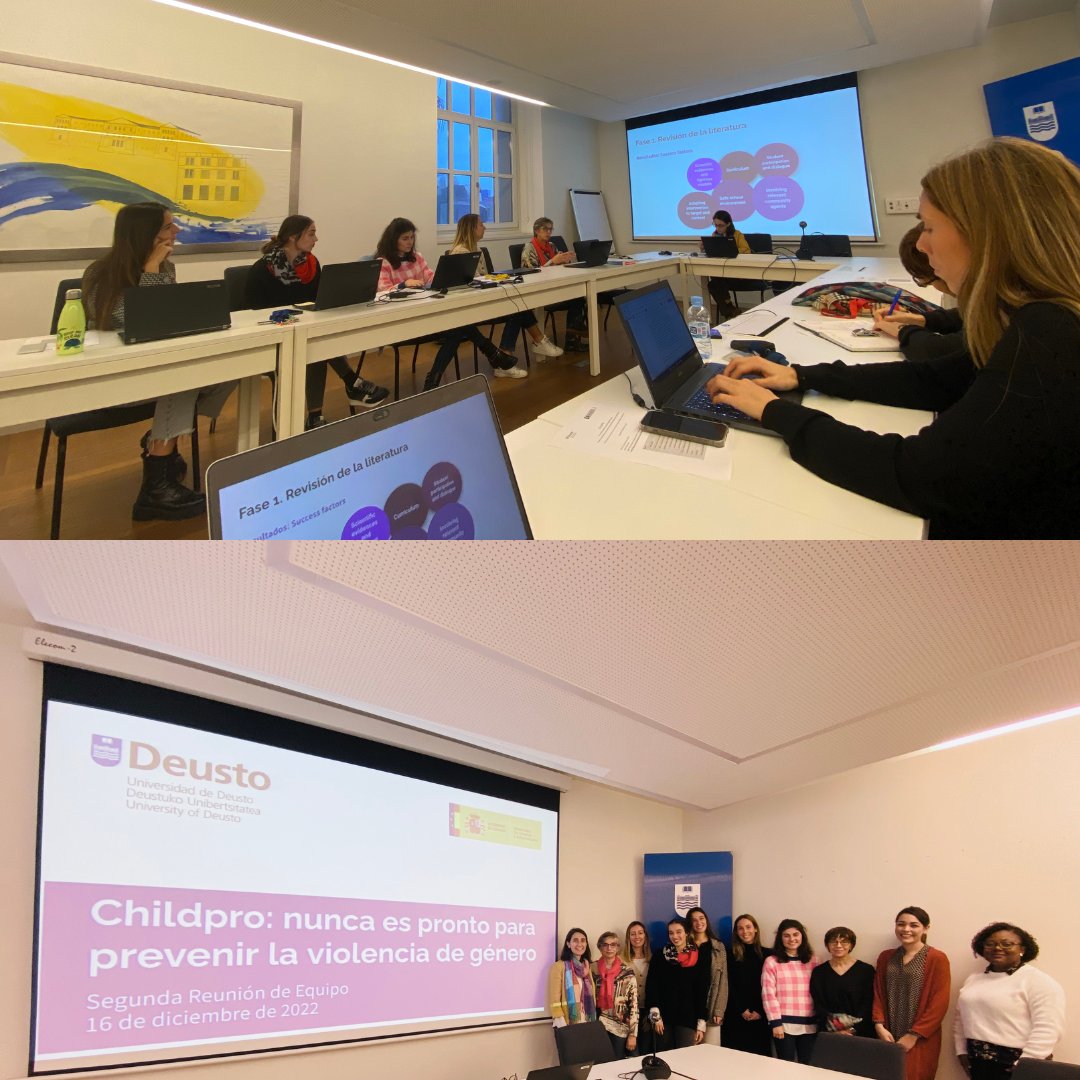 Deusto CHILDPRO (@deustochildpro) on Twitter photo La semana pasada celebramos en <a href="/deusto/">Universidad Deusto - Deustuko Unibertsitatea</a> la segunda reunión de equipo de CHILDPRO. Seguimos trabajando y avanzando para prevenir la violencia de género desde la infancia.
📄Puedes leer la notica en el siguiente enlace: childpro.deusto.es/es/childpro-no… La semana pasada celebramos en <a href="/deusto/">Universidad Deusto - Deustuko Unibertsitatea</a> la segunda reunión de equipo de CHILDPRO. Seguimos trabajando y avanzando para prevenir la violencia de género desde la infancia.
📄Puedes leer la notica en el siguiente enlace: childpro.deusto.es/es/childpro-no…