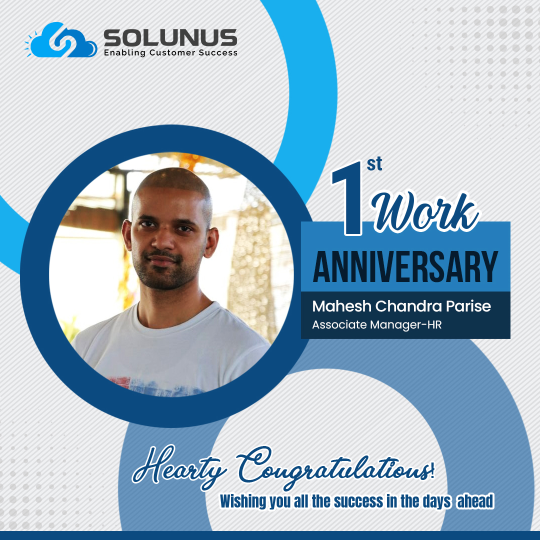 solunusinc's tweet photo. Congratulations on completing your 1st year at #Solunus, Mahesh Chandra! Thank you for all your hard work and dedication! #LifeAtSolunus #EmployeeAppreciation #WorkAnniversary https://t.co/eACHBwbzef