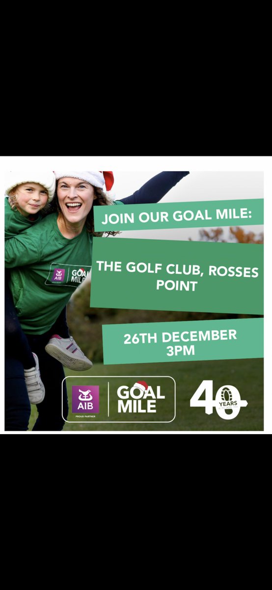Fitzpatrick1Rob's tweet photo. It’s nearly time for our annual @GOAL_Global mile @CountySligoGC and this year it’s bigger and better than ever. Come along next Monday and enjoy yourself. @leeroykeegan @ciaramageean @roisinupton @padraig_h @EamonnCoghlan1 @OceanFmIreland @sligoac @NorthSligoAC @PaddyKeyes1 https://t.co/JYJsKs1brd