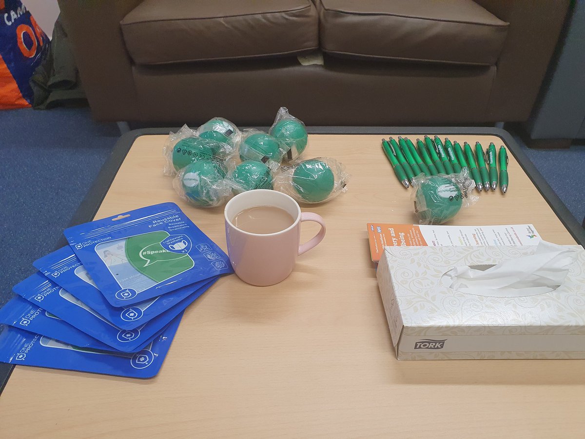 DHCFTSpeakUp's tweet photo. Doing a drop in at our low secure Kedleston Unit today. Got some freebies and I'm about for a chat for staff that might want to do so. And I've been given a warm welcome and a nice cuppa. 🥰 #ftsu https://t.co/mvwbgdfvY0