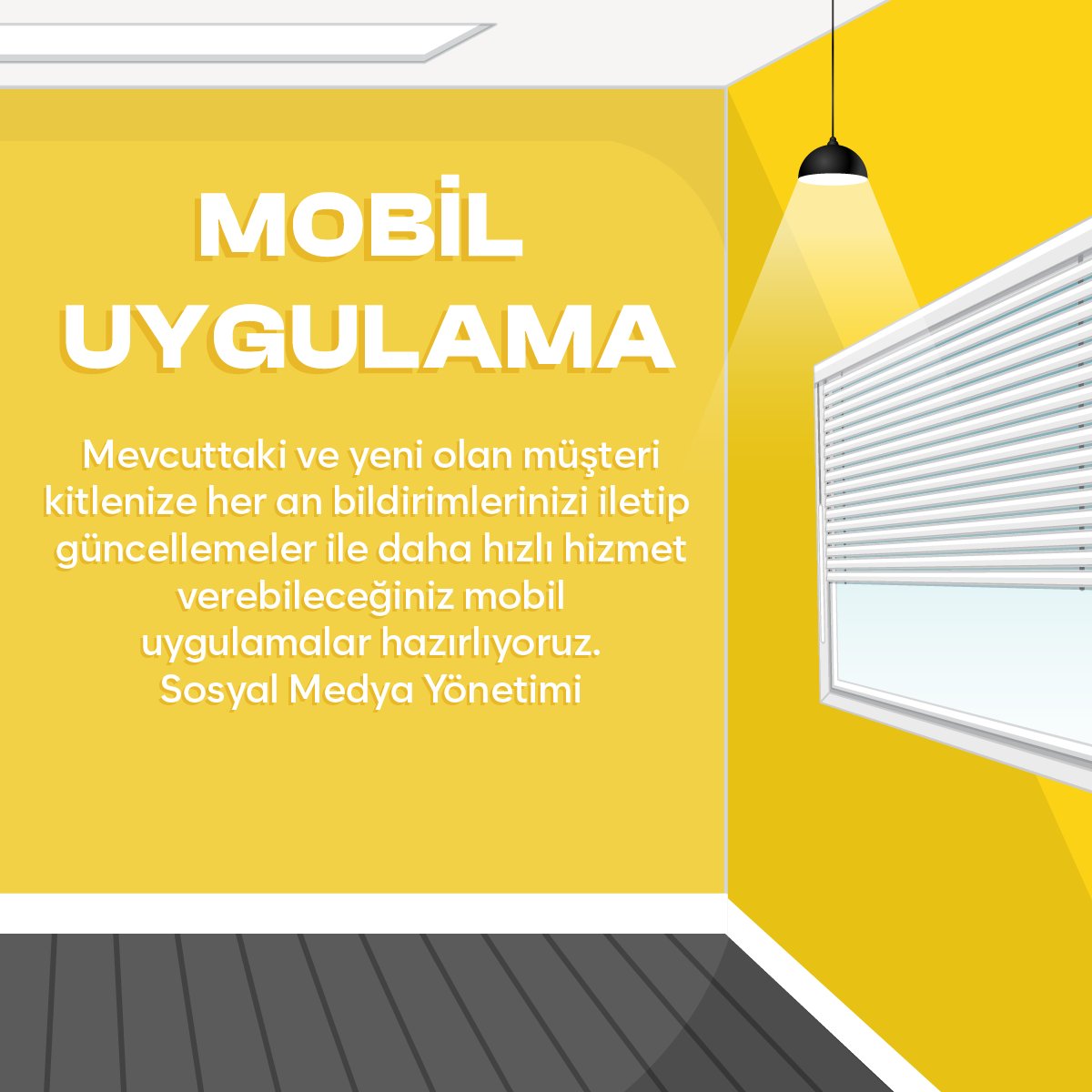 Mevcuttaki ve yeni olan müşteri
kitlenize her an bildirimlerinizi iletip
güncellemeler ile daha hızlı hizmet
verebileceğiniz mobil
uygulamalar hazırlıyoruz.
Sosyal Medya Yönetimi

nethareket.com
#nethareket