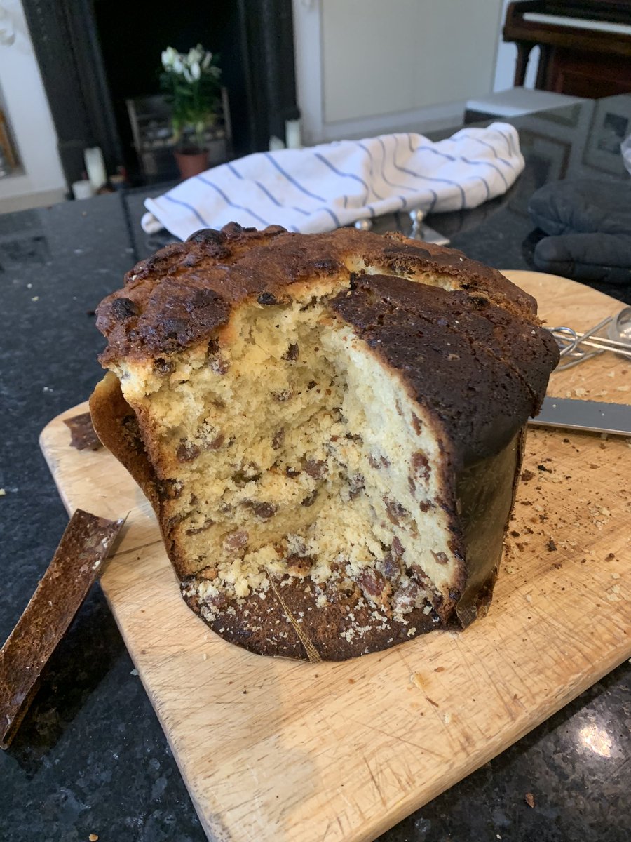 Here it is, 4 days in the making, 10 eggs - sourdough panettone. Nothing says Xmas like panettone.