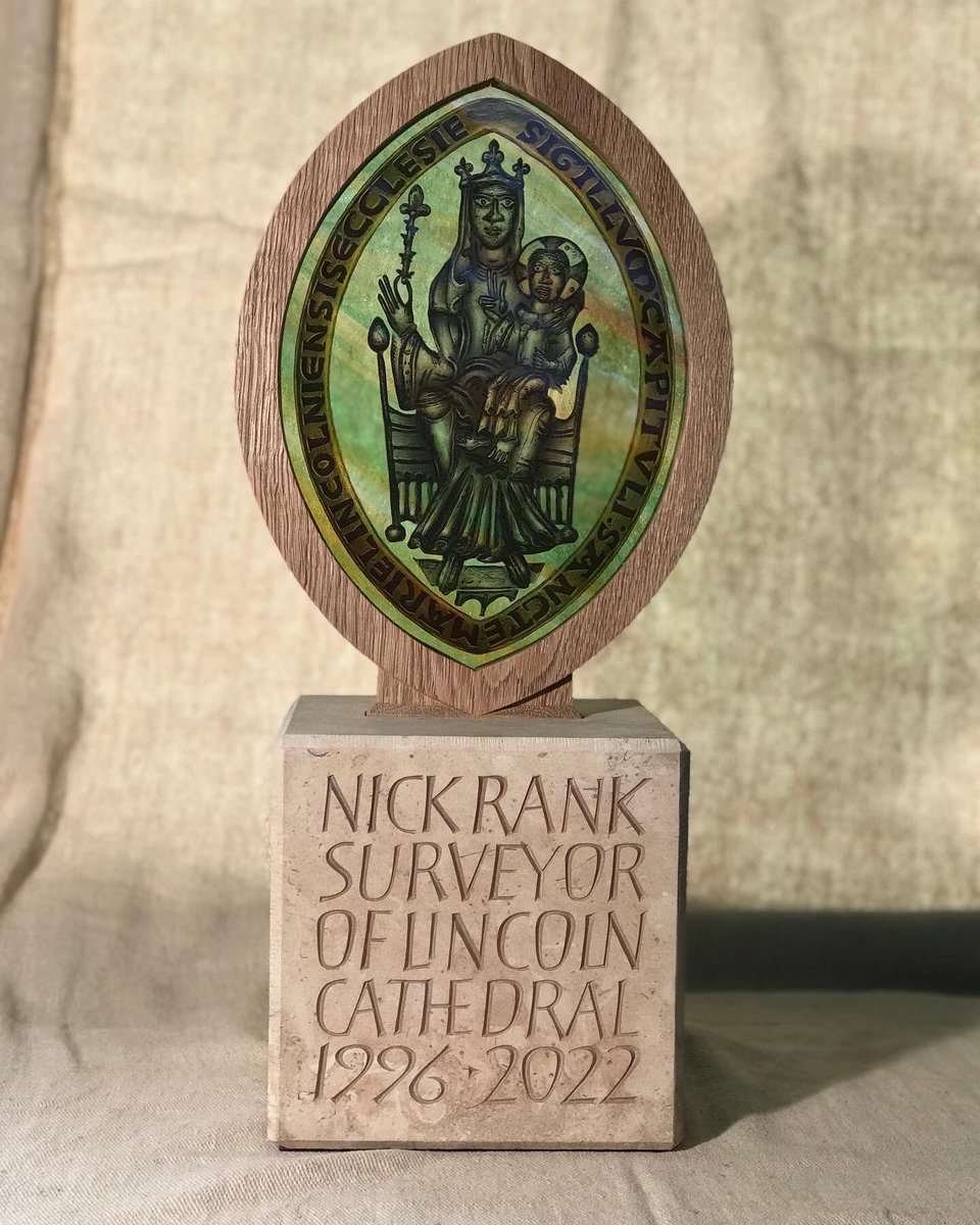 JaneCowan9's tweet photo. @LincsCathedral’s architect of 26 years, Nick Rank retires today - below is his gift made by the Works Department. His expertise and good humour have made him a great pleasure to work with over the years. He will be much missed - enjoy your well deserved retirement @rank_nicholas https://t.co/B2g1LdD8Tj