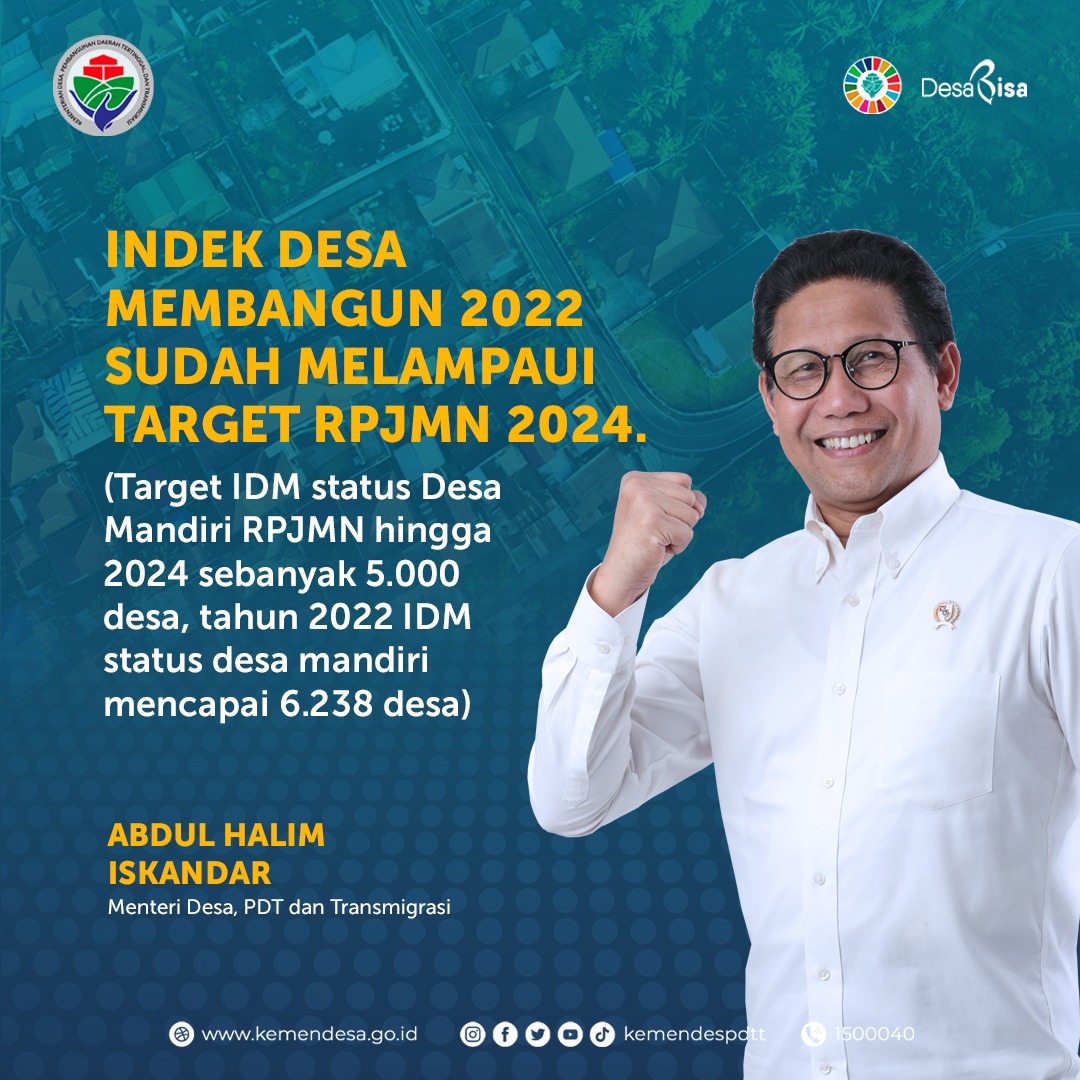 NovriadiSyahrul's tweet photo. Capian Tahun 2022,dgn Status Desa Mandiri 6223 Desa...Luar Biasa
#PendampingDesa
#DanaDesa
#SDGsDesa
@jokowi
@halimiskandarnu
@imansyukri
@LuthfiyahNurla1
@yusradaridesa
@sukoyo793
@kaesangp
@tppkemendes
@bpsdmkemendesa
@robbybule81
#TPPokut https://t.co/iDhtNwnInj