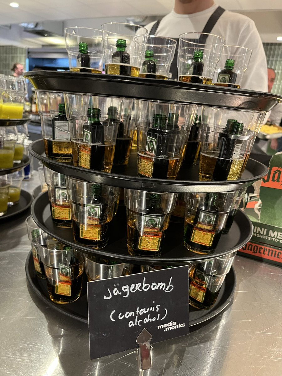 GunnerGribble's tweet photo. Breakfast at work.. old skool style!! #jaegerbombs https://t.co/GHe4ajdDin