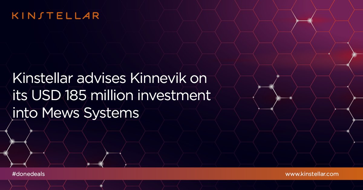 📢 🇨🇿 Kinstellar has successfully advised Swedish company Kinnevik Online AB on its #investment into Mews Systems as part of a USD 185 million Series C financing round, which gives the company a post-financing valuation of USD 865 million.
kinstellar.com/news-and-insig…