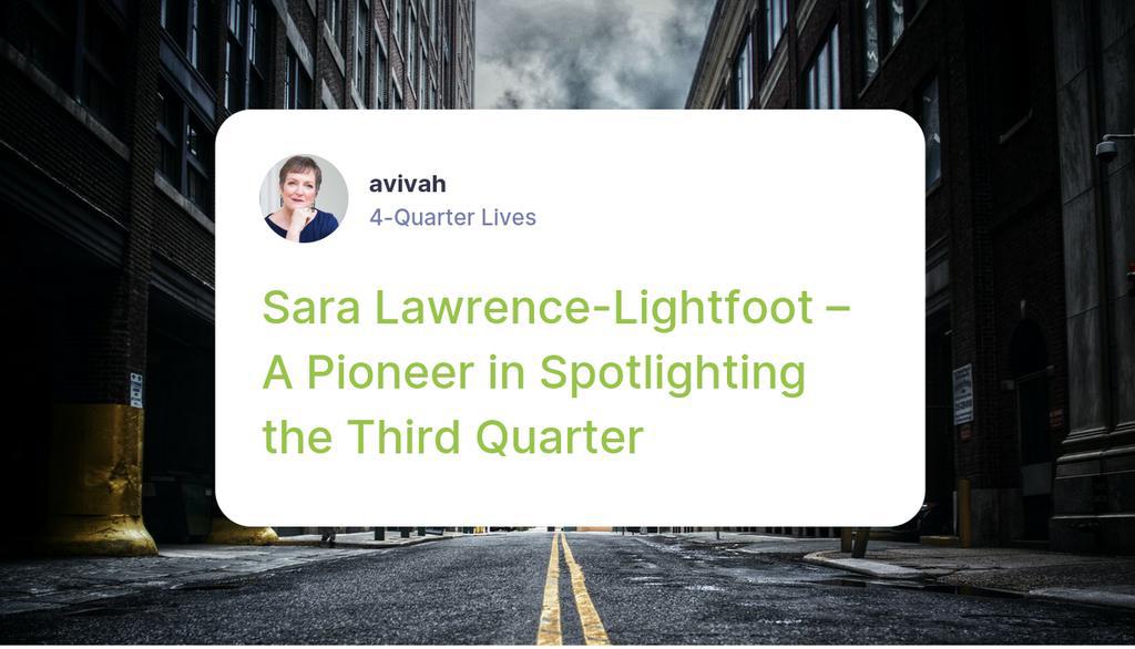A_WittenbergCox's tweet photo. Generational and gender expert Avivah Wittenberg-Cox talks with people designing new ways of living, working and loving at all ages – across life’s 4 quarters.

Read more 👉 https://t.co/xicoWoO2dq

#ThirdChapter #4QuarterLives #LifeAfter50 #SaraLawrenceLightfoot #3rdQuarter https://t.co/ML9f1mVkht