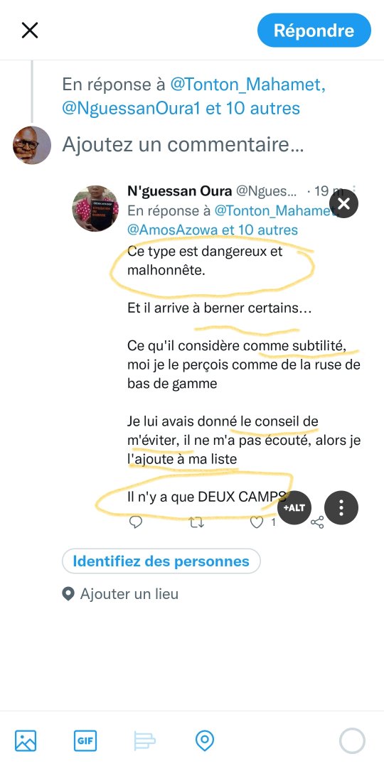 AmosAzowa's tweet photo. #ReflexionMatinale.
Un intellectuel avec qui j'ai eu une discussion musclée sur la #géospirituelle et les #moyens_de_la_lutte_panafricaniste, a fini par m'ajouter a sa liste noire. Choqué, je me suis mis à #ruminer notre échange pour en tirer les conséquences. #Réfléchissons. https://t.co/FJFKlHb7b2