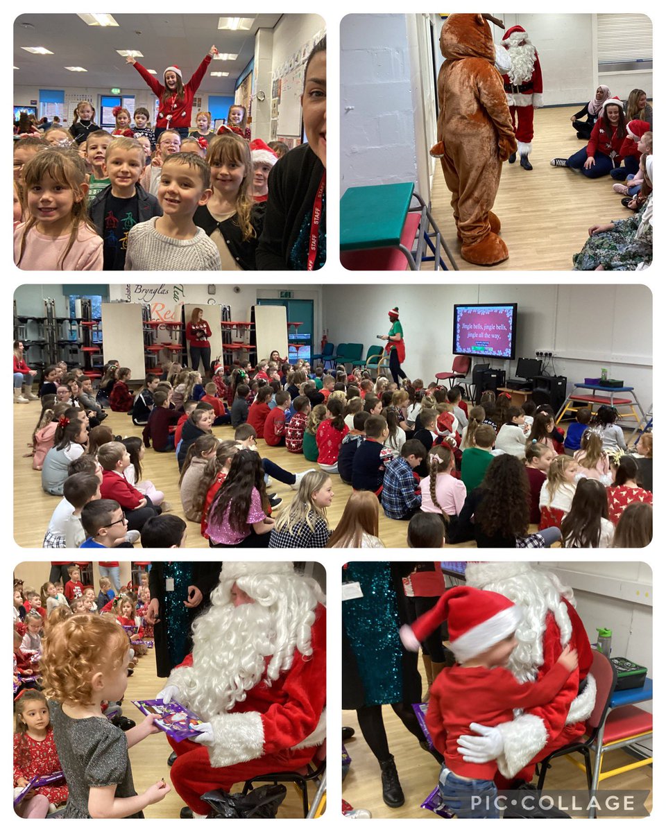 MillbrookBeech's tweet photo. Christmas at Millbrook 🎄🎅🏼Diolch Santa and Rudolph for visiting us! @MillbrookP @MissCDudley https://t.co/iB9PUl6L5L