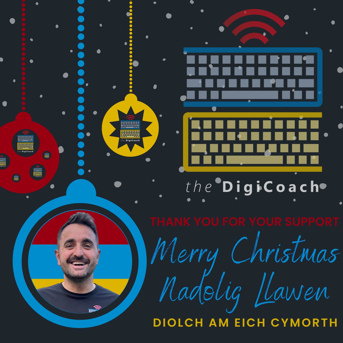 thedigicoach's tweet photo. Thank you to everyone I have been fortunate enough to work with this year. Your support is massively appreciated!

Have a fantastic Christmas and Happy New Year. 𝗦𝗲𝗲 𝘆𝗼𝘂 𝗶𝗻 𝟮𝟬𝟮𝟯!

Best wishes,

Jon 

🔴🔵🟡
❄️🎄🎁🎅🏻💻⭐📱🤶🏻🎁🎄❄️ https://t.co/ZnXT0ba29x
