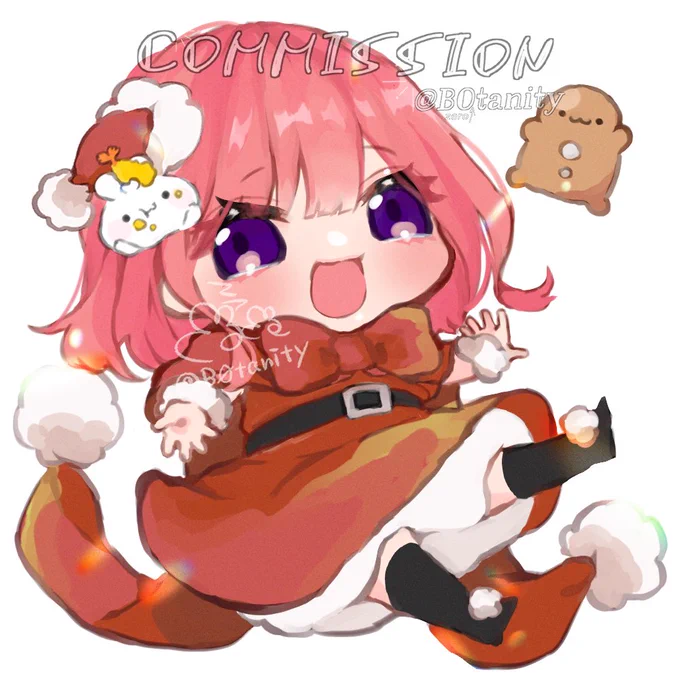 ひと足早いクリスマスの #量産アイコン #ペア画 納品完了ですヘアアクセサリーは仕様ですこの度はご依頼ありがとうございました!量産は12/26まで #有償依頼受付中3日納品詳細は#アイコン依頼  #有償依頼  #有償アイコン  #イラストオーダー 