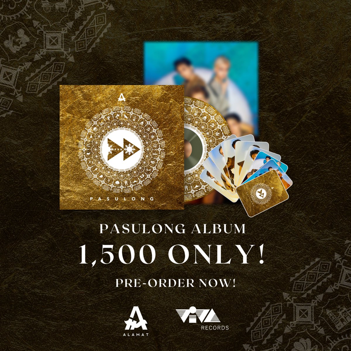 viva_records's tweet photo. For those who still wants to avail of THE PASULONG ALBUM MERCH, we’re still accepting orders! You may order yours here: https://t.co/sEtLFw29R3
#ALAMERCH @Official_ALAMAT @ALAMAT_members https://t.co/mNunHIlGst
