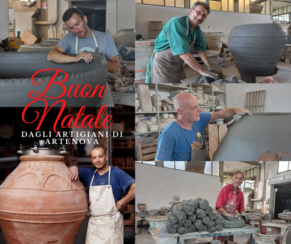 ArtenovaInfo's tweet photo. ๐Buon Natale dagli artigiani di Artenova ๐โ๏ธ
Leonardo e Andrea Parisi, Alessandro, Fabio e Andrea vi augurano buone feste ๐
#buonantale #artigiani #artenova #artigianato #madeinitaly #fattoamano #giara #terracotta #impruneta https://t.co/MZVV82hg60