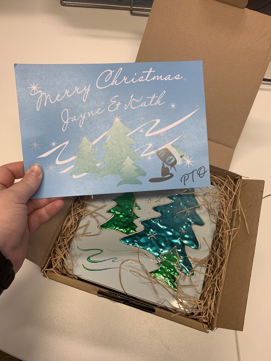 KathJones80's tweet photo. Thank you very much to @SharpCats for this lovely Christmas gift delivered to the @jessiemaytrust office this morning, some lovely treats for the team to enjoy &amp; a wonderful charitable donation too! Look forward to working more with you in 2023, gang! 🐈‍⬛ 🍪 https://t.co/BS8xYsab5f