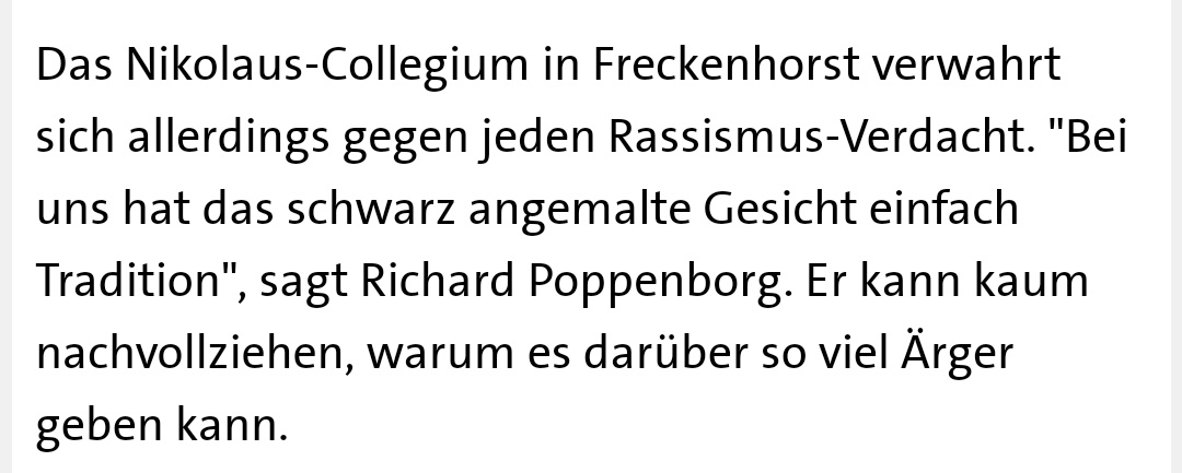 Ja wenn etwas "einfach Tradition" hat, dann ist es natürlich überhaupt kein Problem 🙄
www1.wdr.de/nachrichten/we…