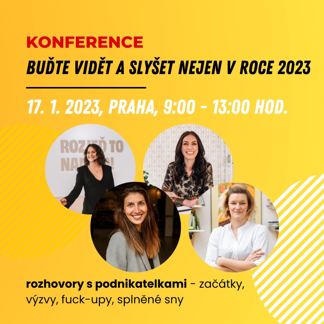 digiholkacz's tweet photo. Kdo chce být (nejen) v roce 2023 vidět a slyšet? Připravili jsme pro vás konferenci, na které vás čeká spousta inspirace a know-how... https://t.co/894R0hBesO

Do konce prosince navíc za výhodnější cenu! https://t.co/2FxQAJR1xj