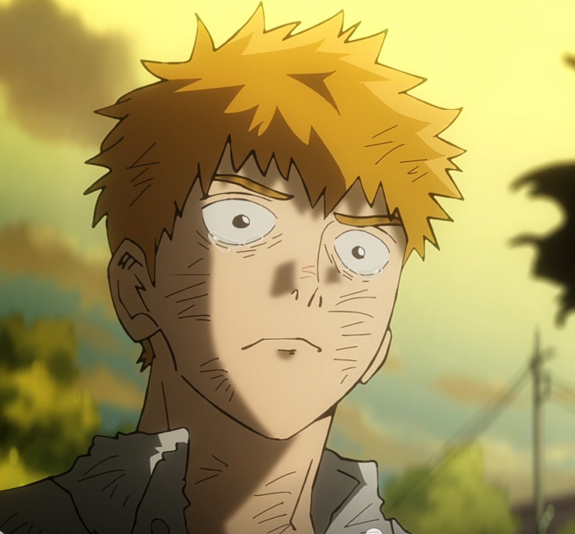wisalallen's tweet photo. crying @ of course the animators made ugly crying reigen hot https://t.co/tcmgrxeF6K